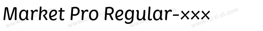 Market Pro Regular字体转换